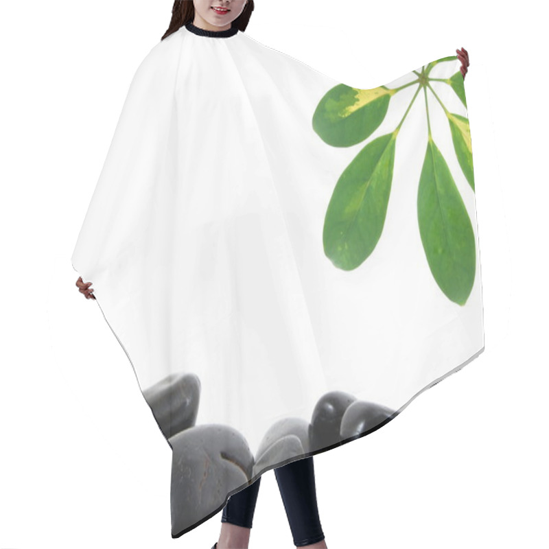 Personality  Stones And Leaf Hair Cutting Cape