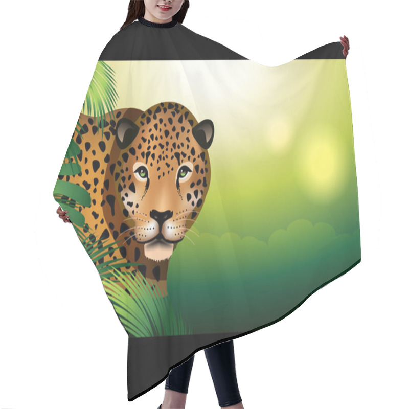 Personality  Jaguar Hair Cutting Cape