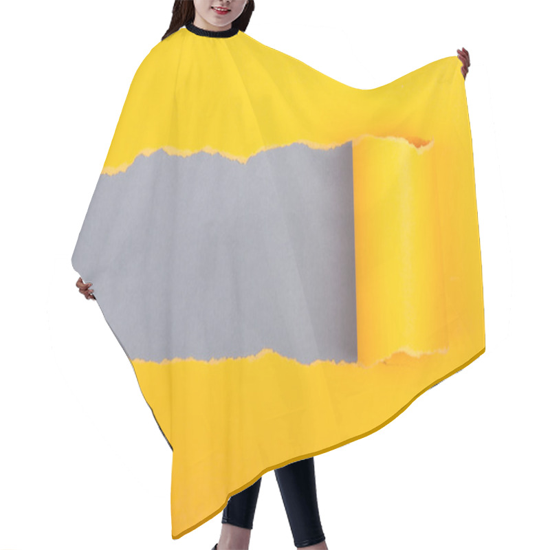 Personality  Grey Wrapped Paper Hair Cutting Cape