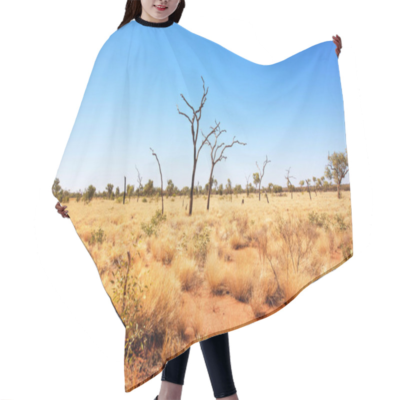 Personality  Outback Scene, Uluru-Kata Tjuta National Park, Northern Territory, Australia Hair Cutting Cape