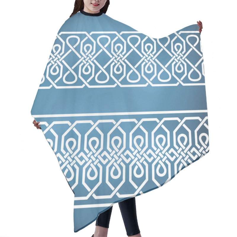 Personality  Seamless Geometric Tiling Borders Hair Cutting Cape