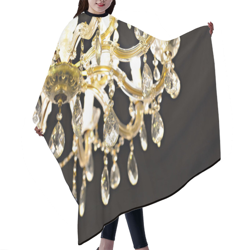 Personality  Crystal Chandelier Hair Cutting Cape