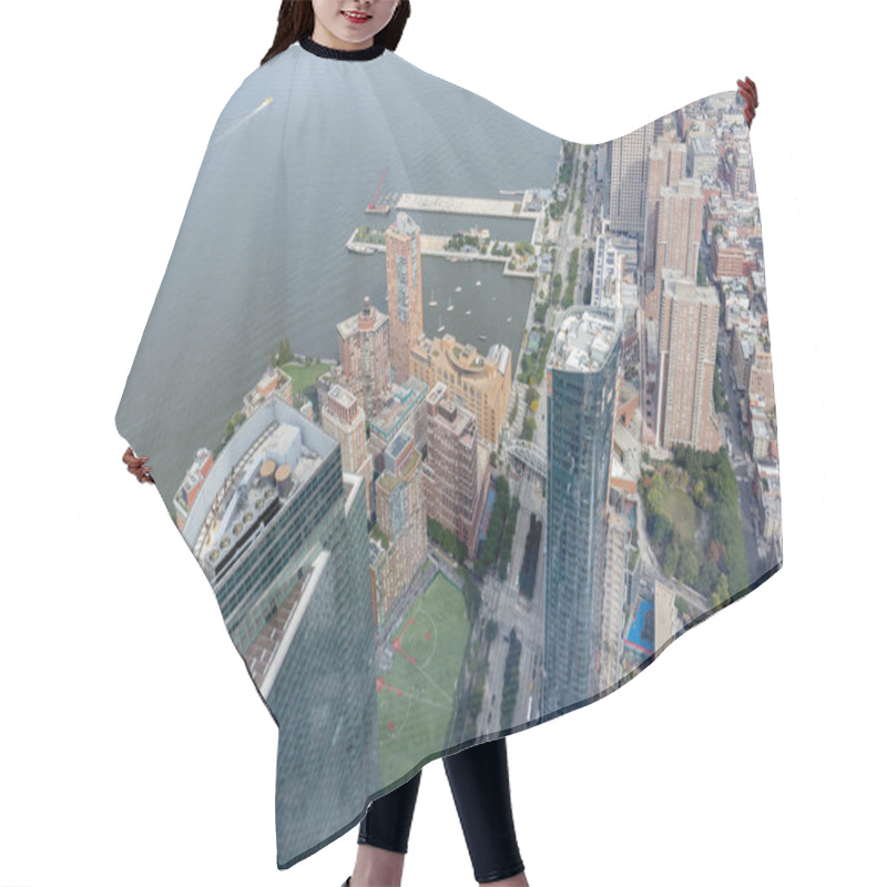 Personality  Aerial View Of New York City Skyscrapers, Usa Hair Cutting Cape