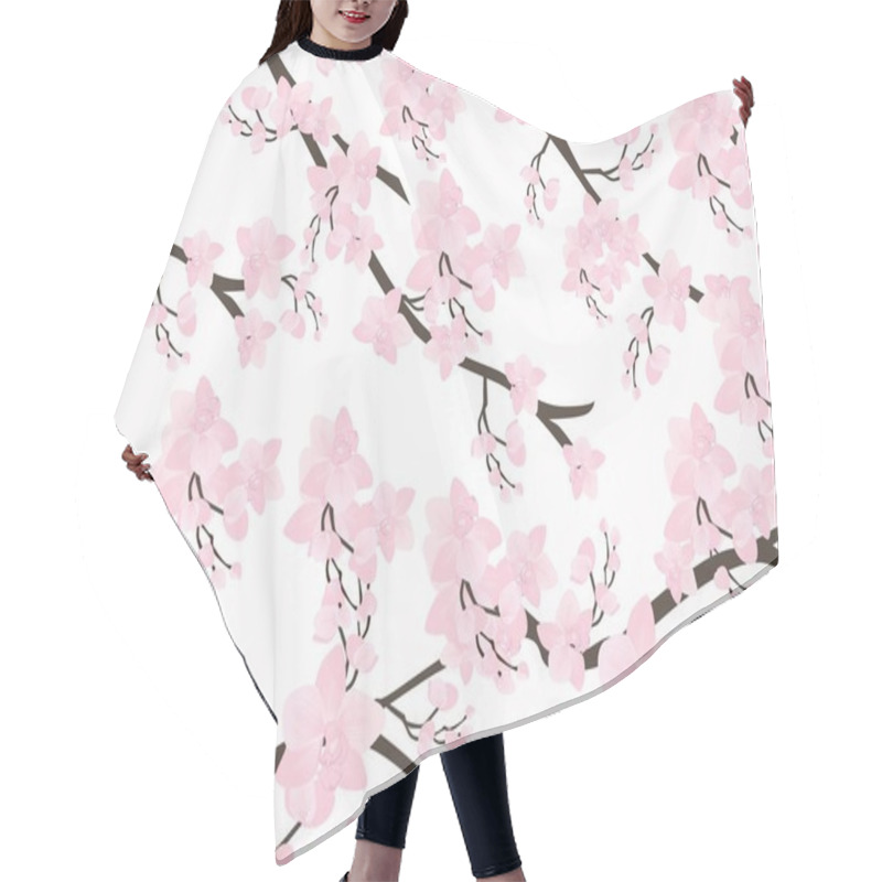 Personality  Illustration Of Floral Background Hair Cutting Cape