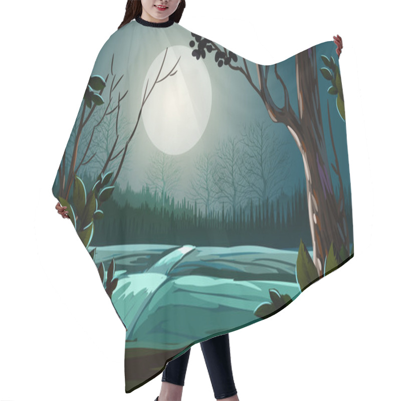 Personality  Spooky Halloween Background Hair Cutting Cape