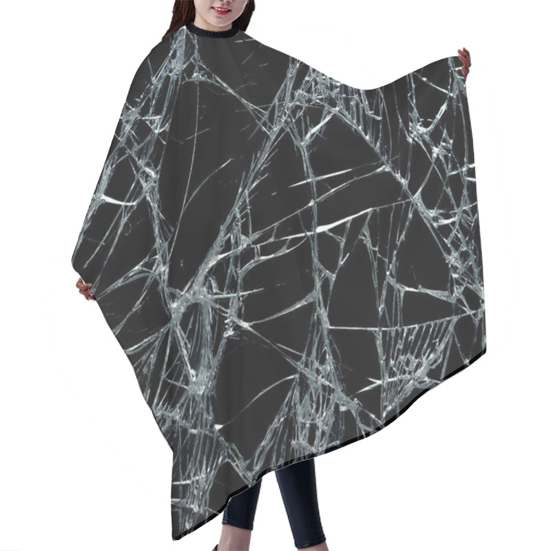 Personality  Broken Glass Background Hair Cutting Cape