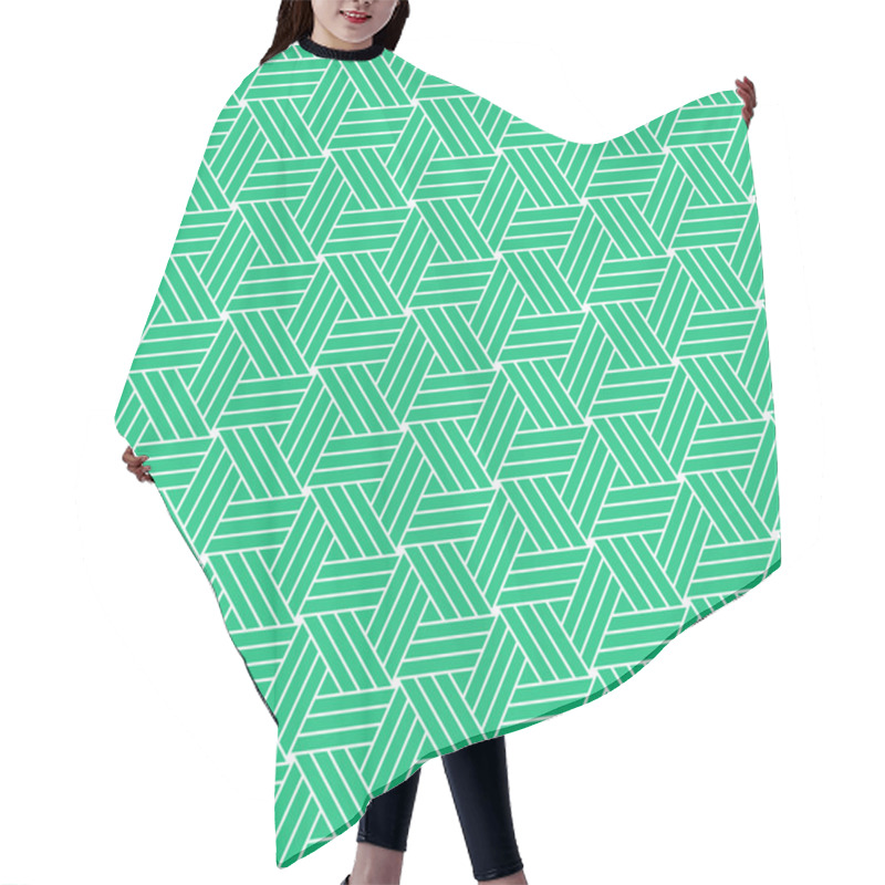 Personality  Geometric Ornamental Pattern Background. Hair Cutting Cape