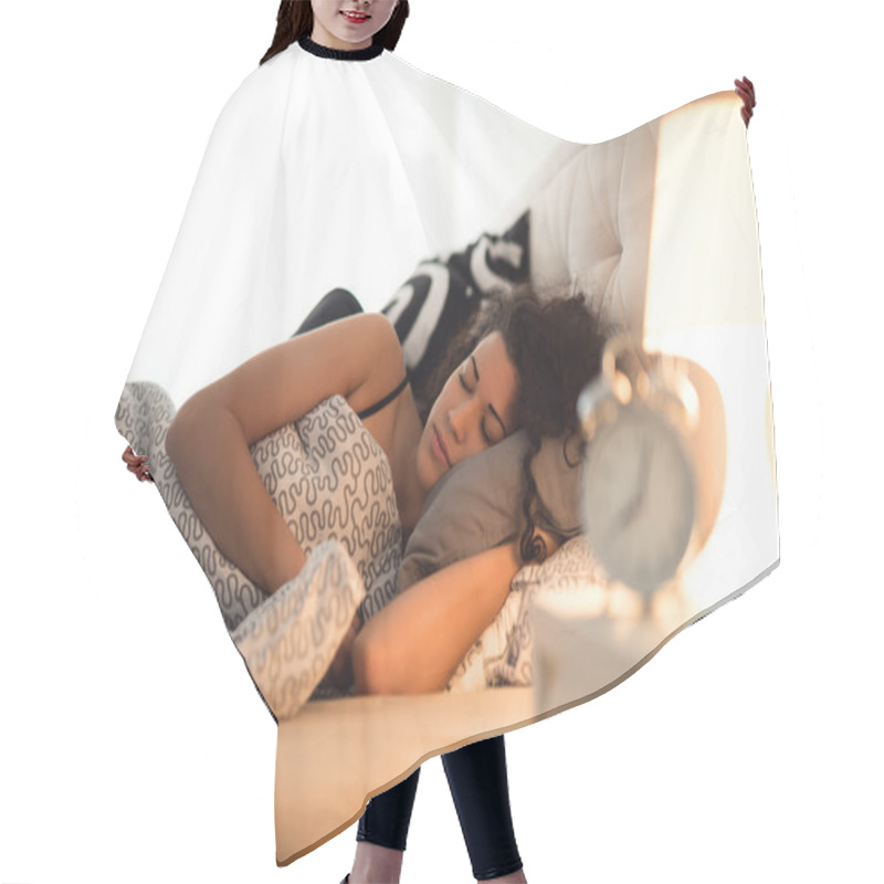 Personality  Sleeping Woman In Bed Hair Cutting Cape