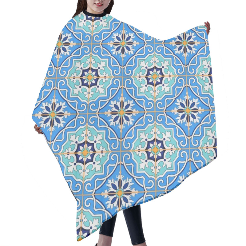 Personality  Gorgeous Seamless Patchwork Pattern Hair Cutting Cape