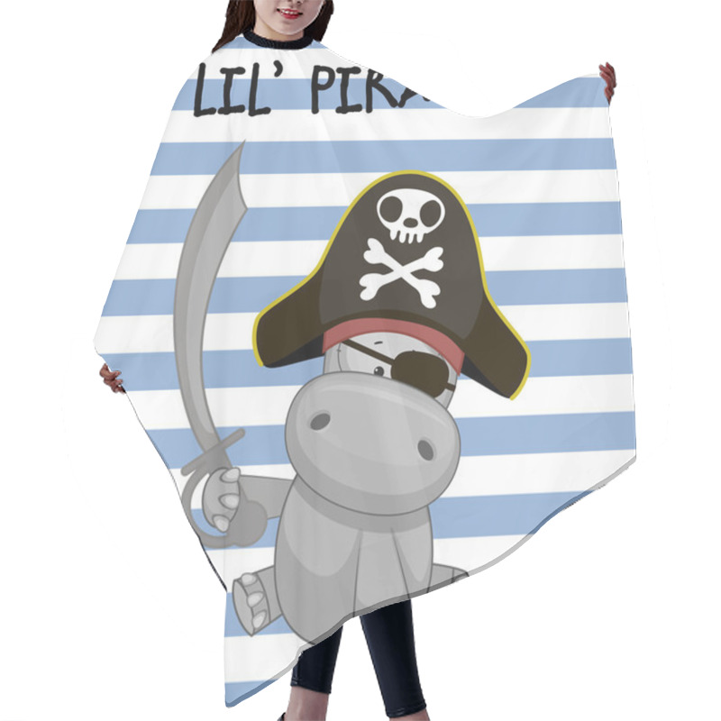 Personality  Little Pirate Hair Cutting Cape