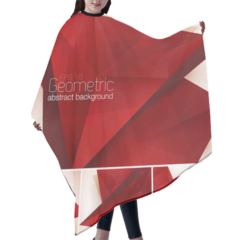 Personality  Geometric Abstract Background Hair Cutting Cape