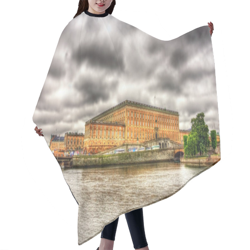 Personality  View of Stockholm Royal Palace in Sweden hair cutting cape