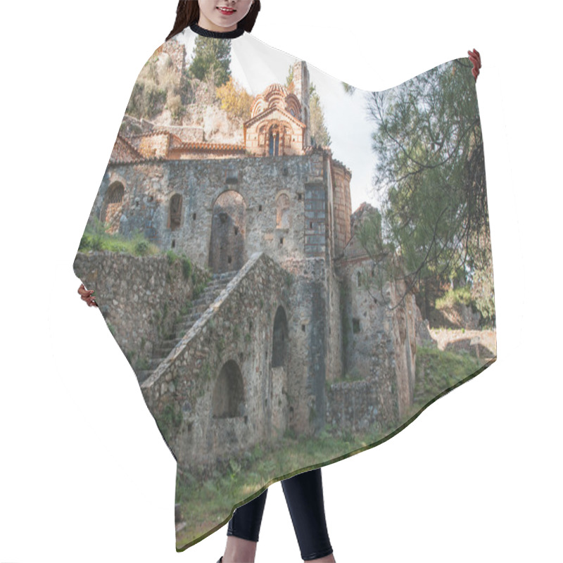 Personality  Ruins Of Byzantine Castle Town Of Mystras Hair Cutting Cape