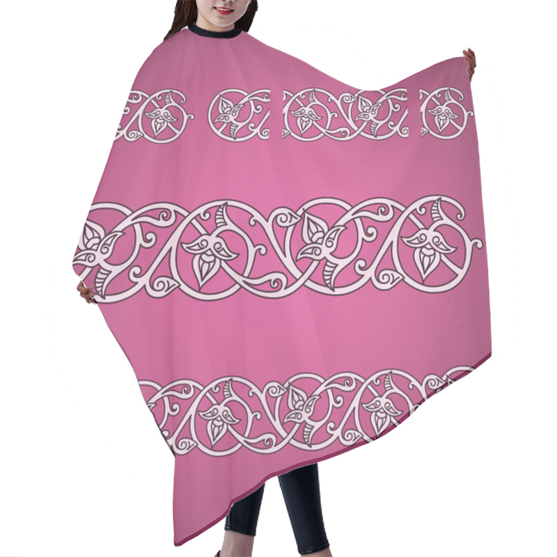 Personality  Seamless Floral Tiling Border Hair Cutting Cape