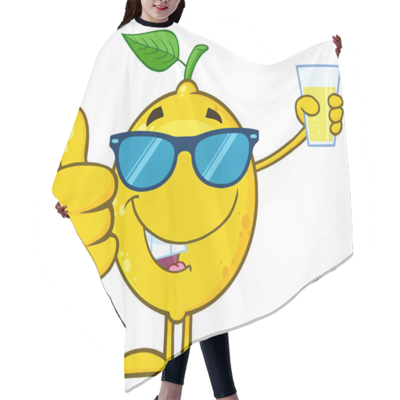 Personality  Lemon Cartoon Character  Hair Cutting Cape