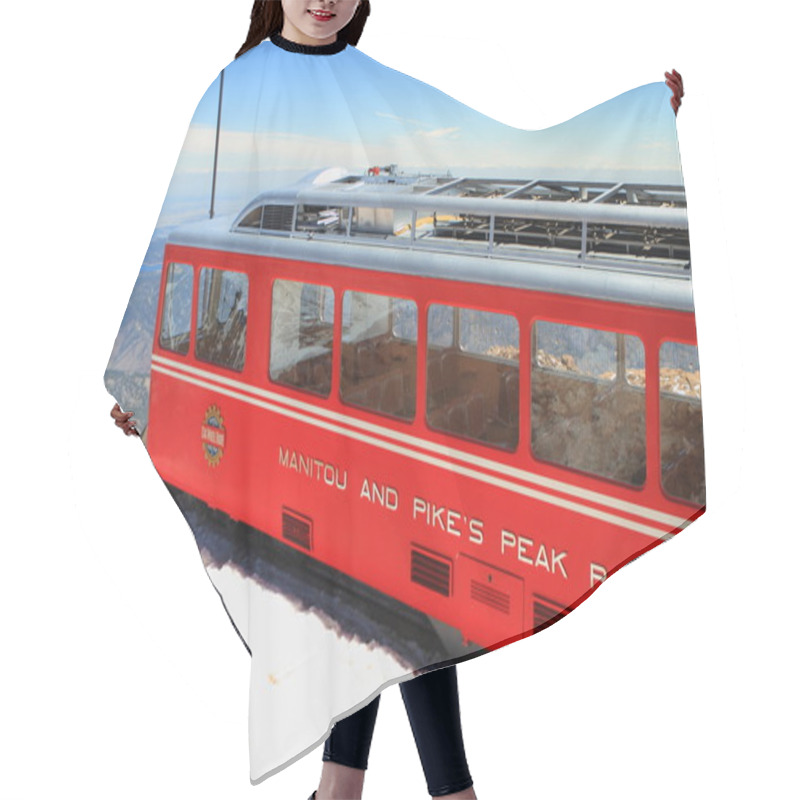 Personality  Pikes Peak Train Hair Cutting Cape