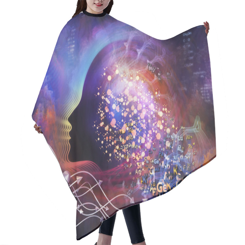 Personality  Molecular Thoughts Hair Cutting Cape