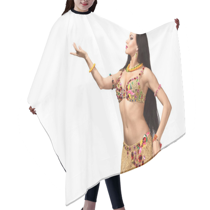 Personality  Beautiful Belly Dancer Woman Hair Cutting Cape