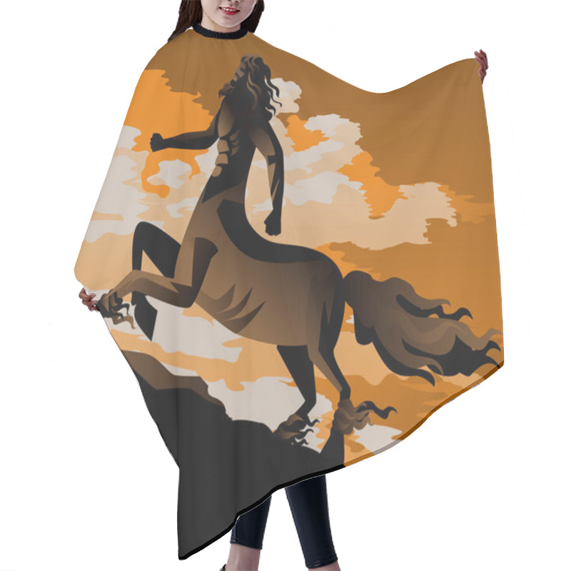 Personality  Pottery Mythology Centaur Half Horse Half Human Creature Hair Cutting Cape