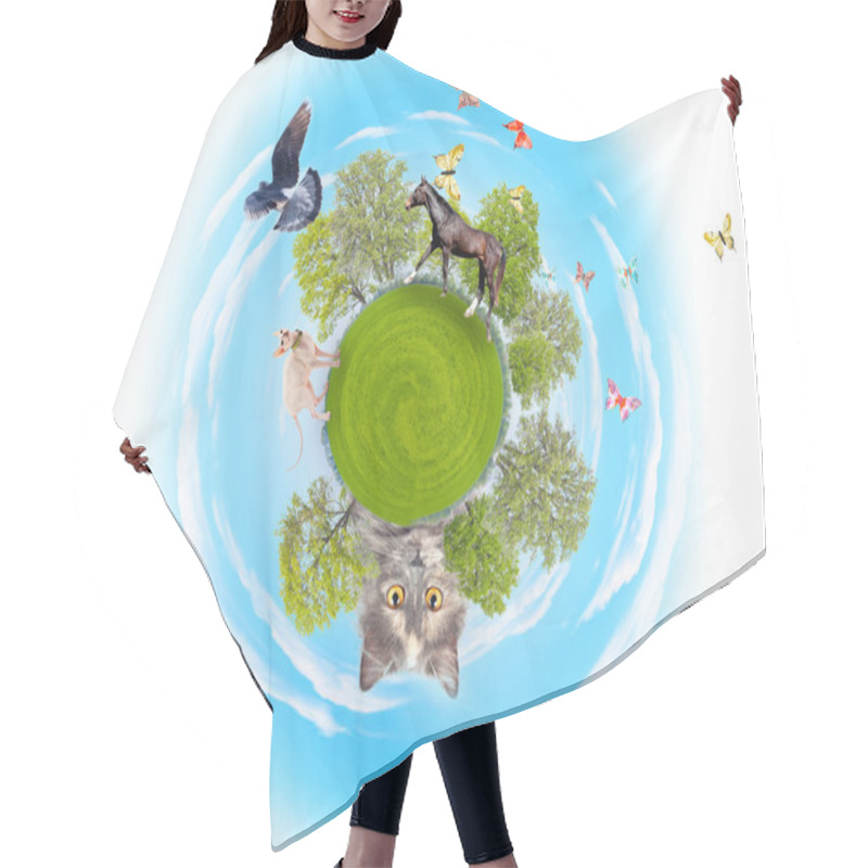 Personality  Little Planet Hair Cutting Cape