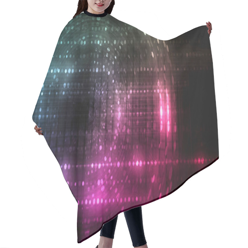 Personality  Security Network Data Monitor As A Concept Hair Cutting Cape