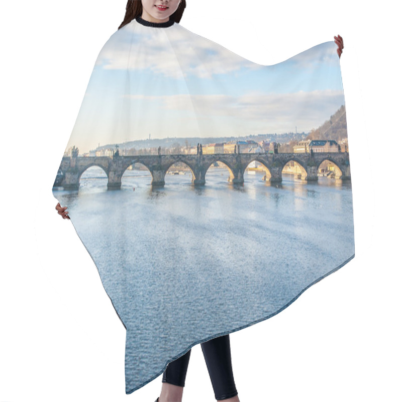 Personality  Charles Bridge And The Vltava River, Prague, Czech Republic Hair Cutting Cape