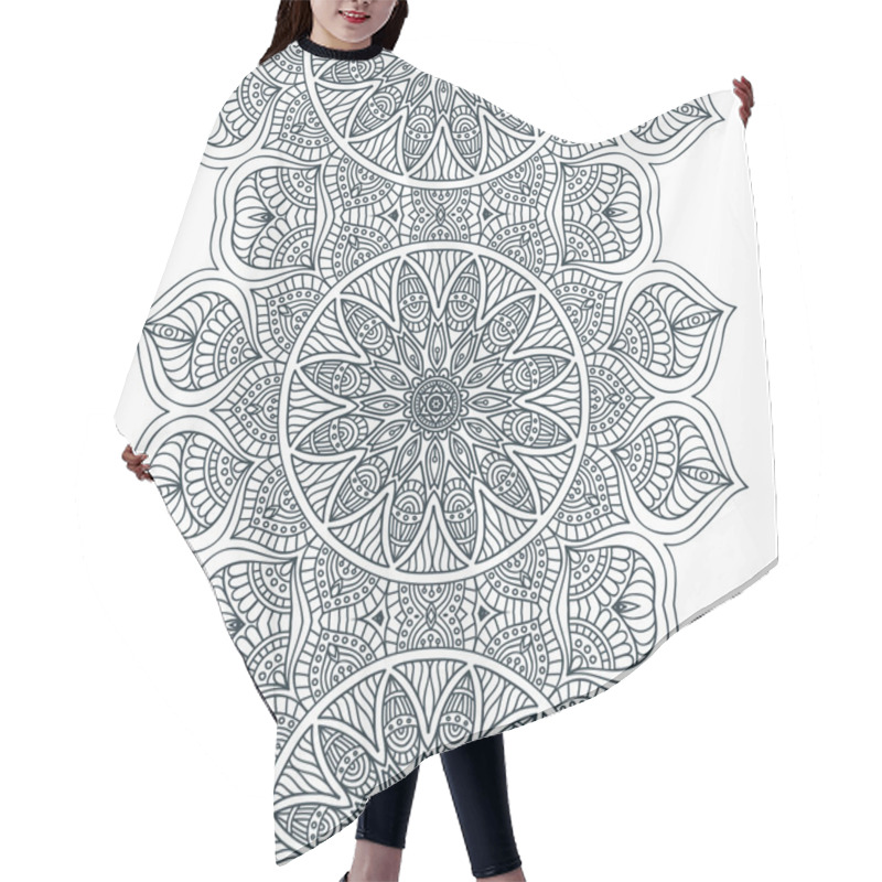 Personality  Vector Ethnic Seamless Pattern Hair Cutting Cape