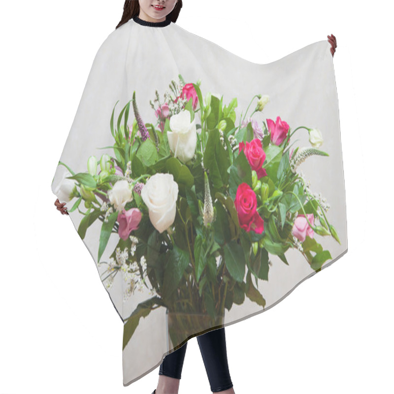 Personality  Flowers Bouquet Hair Cutting Cape