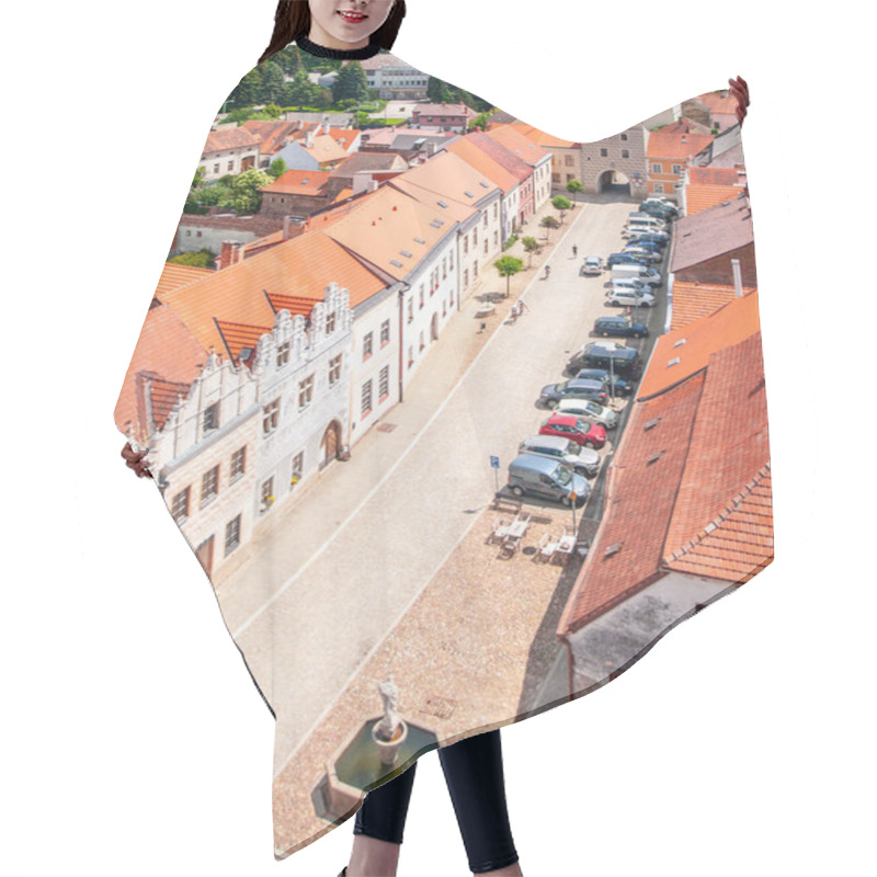 Personality  Aerial View Of Renaissance Houses In Slavonice, Czech Republic Hair Cutting Cape