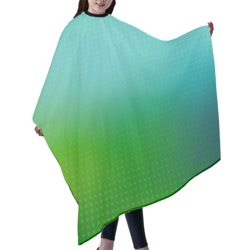 Personality  Green Blurred Halftone Vector Background Hair Cutting Cape