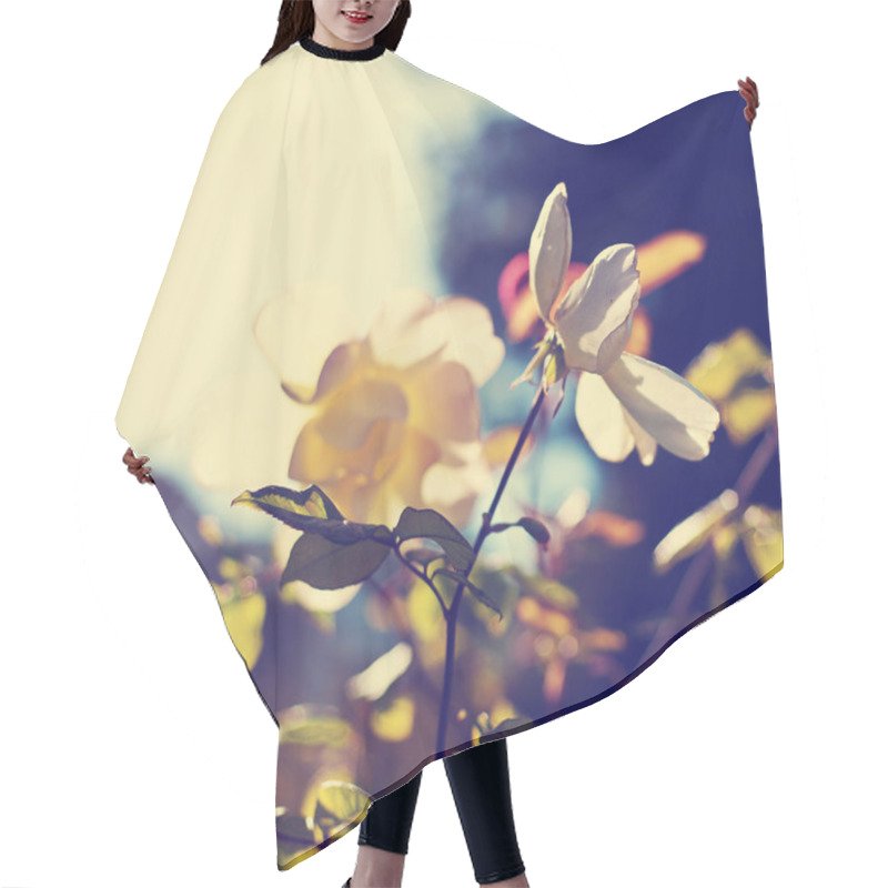 Personality  Yellow Roses Hair Cutting Cape