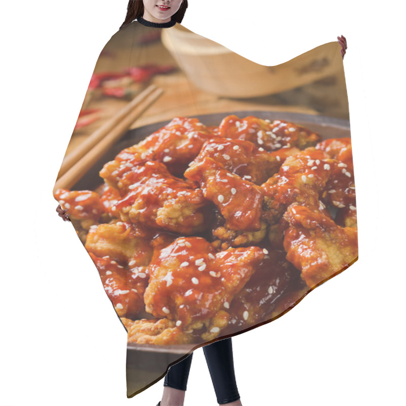 Personality  Sweet And Sour Chicken Hair Cutting Cape