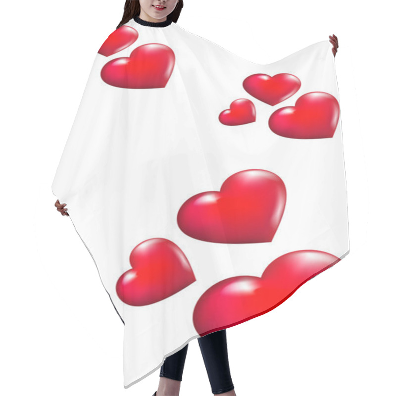 Personality  Flying Hearts Hair Cutting Cape