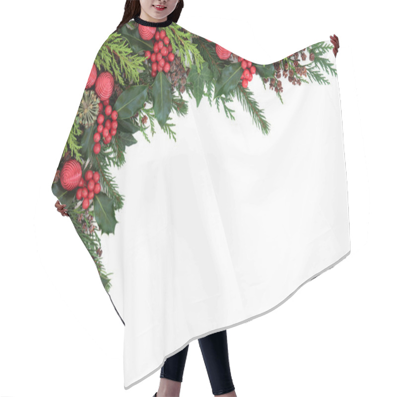 Personality  Christmas Decorative Border Hair Cutting Cape