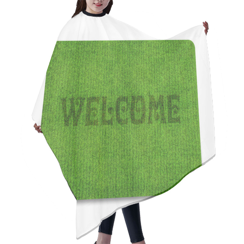 Personality  Welcome Doormat Hair Cutting Cape