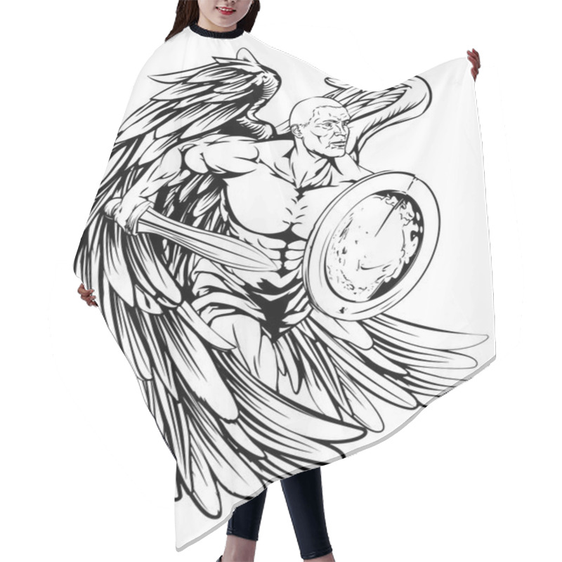 Personality  Warrior Angel Illustration Hair Cutting Cape