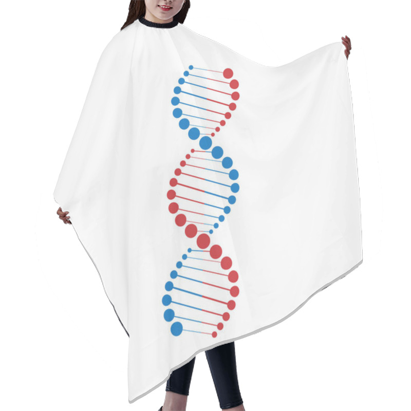 Personality  DNA Digital, Sequence, Code Structure With Glow. Science Concept And Nano Technology Background. Vector Design. Hair Cutting Cape