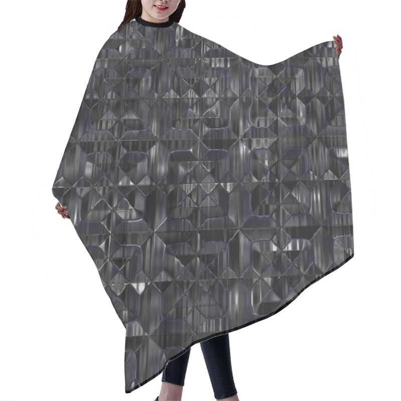 Personality  Obsidian. Seamless Texture. Hair Cutting Cape