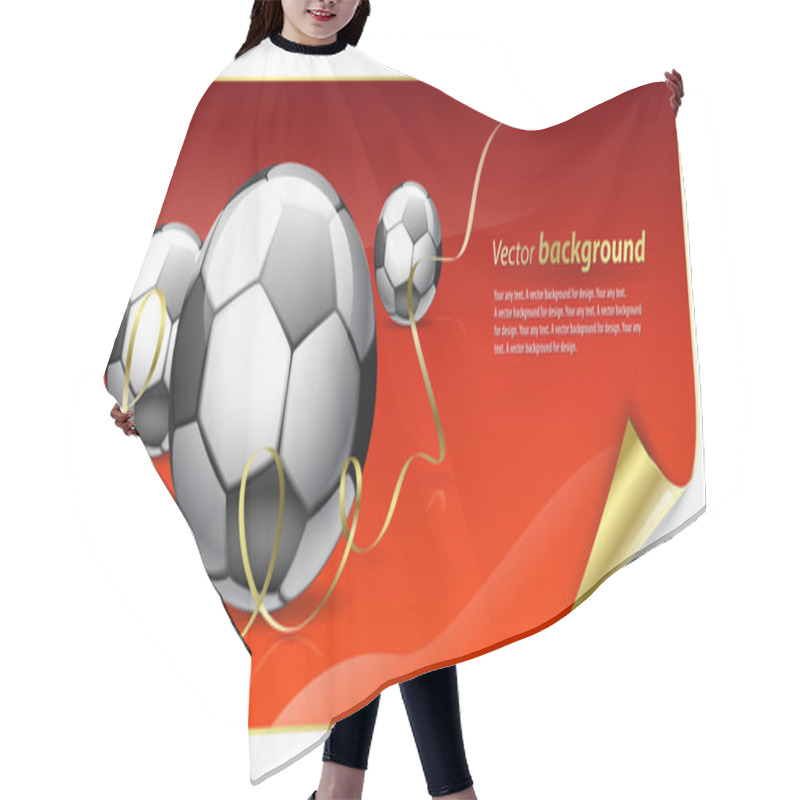 Personality  Abstract Background For Design On A Football Theme Hair Cutting Cape