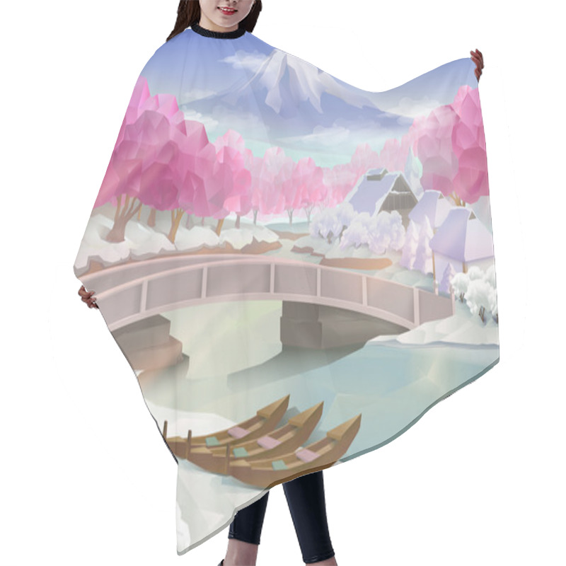 Personality  Pink Grove Landscape Hair Cutting Cape