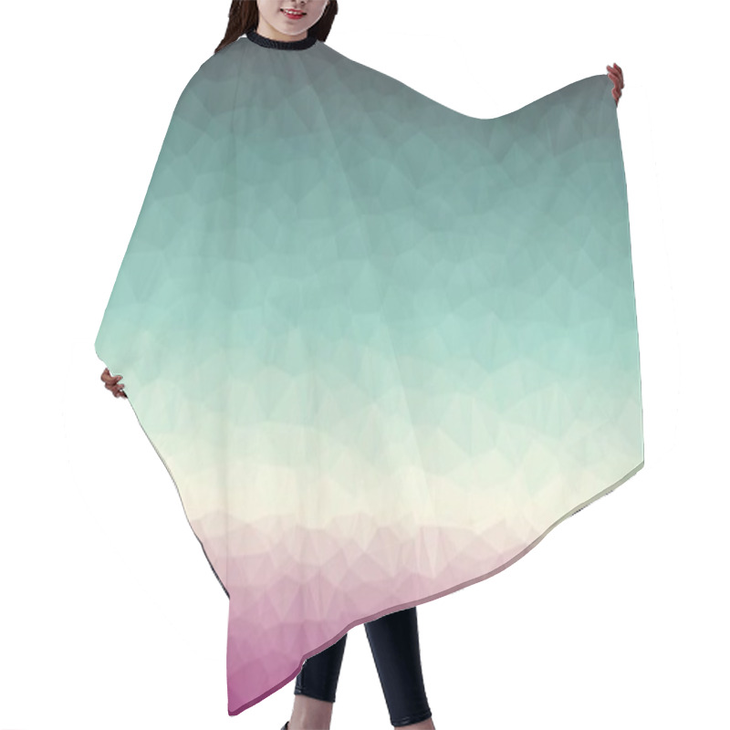 Personality  Abstract Geometric Background With Poly Pattern Hair Cutting Cape