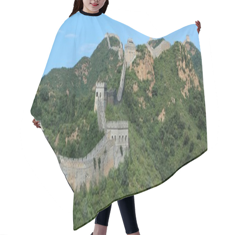 Personality  The Great Chinese Wall Close To Jinshanling Hair Cutting Cape