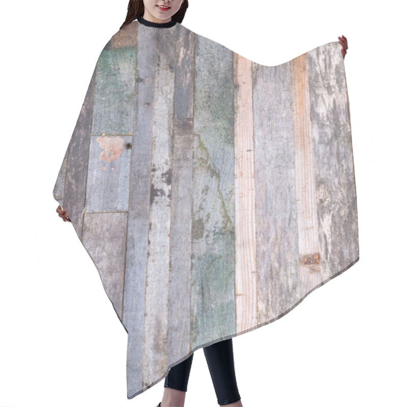 Personality  Rough Weathered Wooden Board. Rustic Texture For Background Hair Cutting Cape