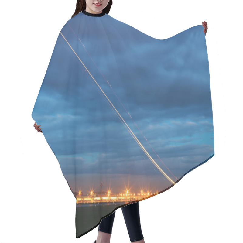 Personality  Aircraft At Take Off Hair Cutting Cape