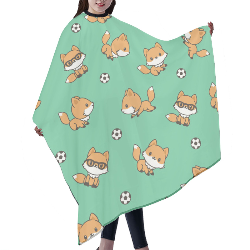 Personality  Boyish Pattern Soccer Hair Cutting Cape