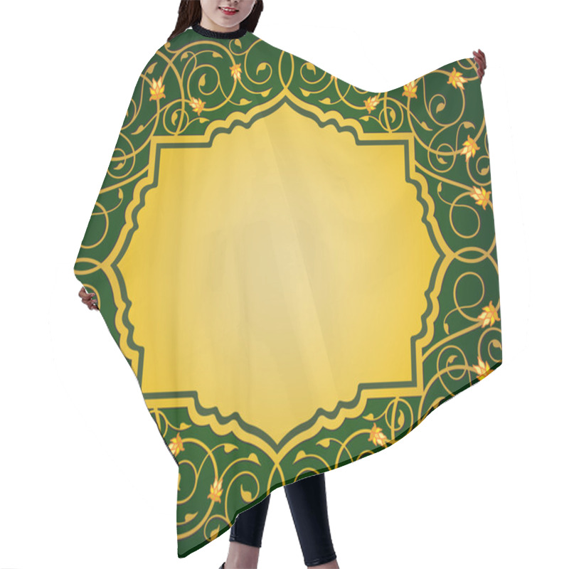 Personality  Islamic Floral Art Border Hair Cutting Cape