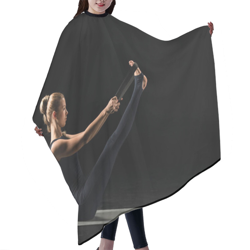 Personality  Woman Practicing Yoga     Hair Cutting Cape