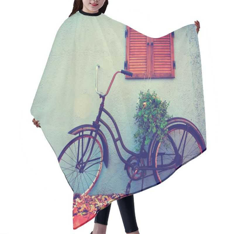 Personality  Old Bike Hair Cutting Cape