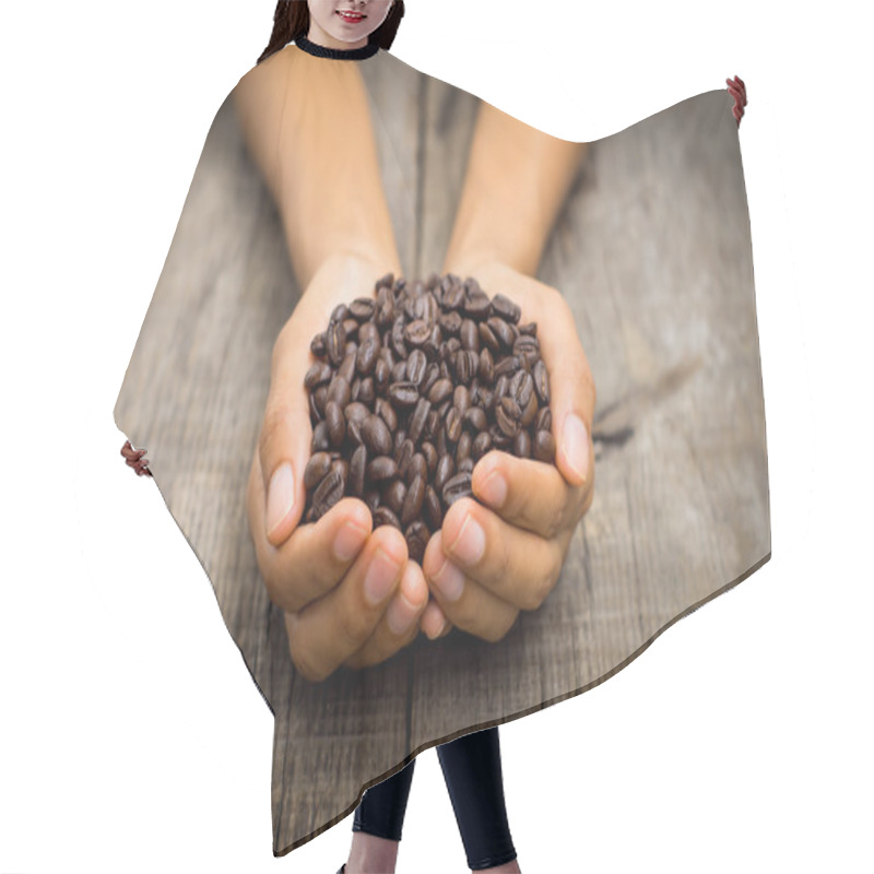 Personality  Coffee Beans Hair Cutting Cape