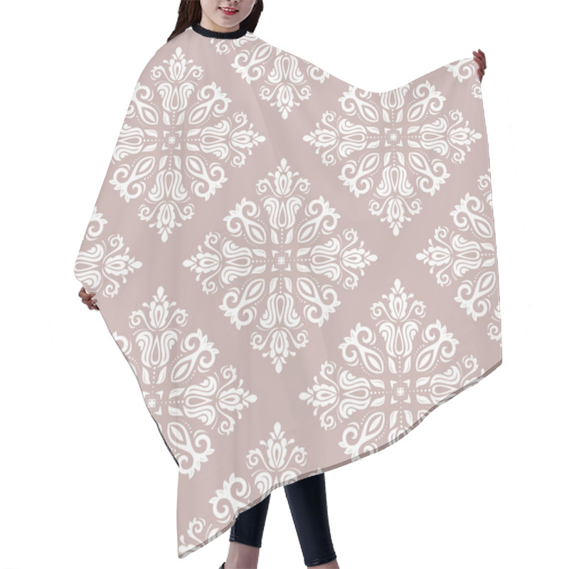 Personality  Damask Seamless  Pattern Hair Cutting Cape